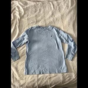 Polo Ralph Lauren Light Blue Long-Sleeve Shirt - Size M (10-12)
